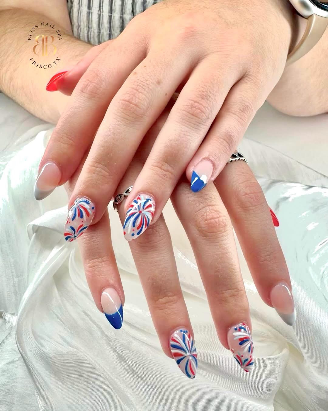 Bliss Nail Spa nail work in Frisco, Texas